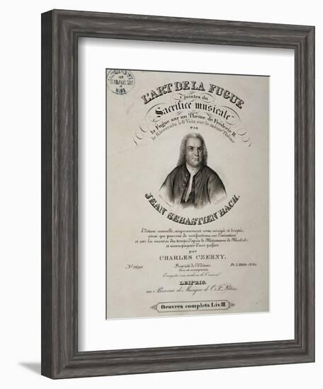 Title Page of Art of Fugue-Johann Sebastian Bach-Framed Giclee Print