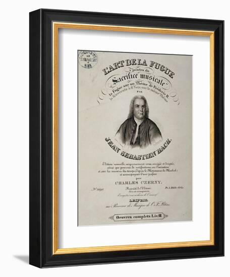 Title Page of Art of Fugue-Johann Sebastian Bach-Framed Giclee Print