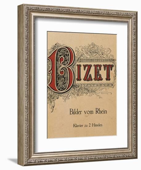 Title Page of Bilder Vom Rhein, Composition by Georges Bizet-null-Framed Giclee Print