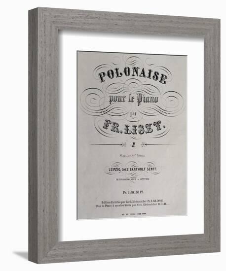 Title Page of Collection of Polish Dances-null-Framed Giclee Print