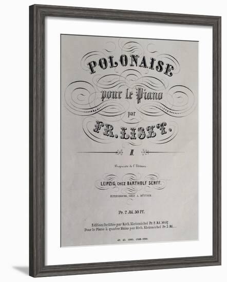 Title Page of Collection of Polish Dances-null-Framed Giclee Print