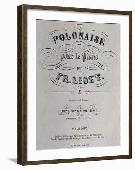 Title Page of Collection of Polish Dances-null-Framed Giclee Print