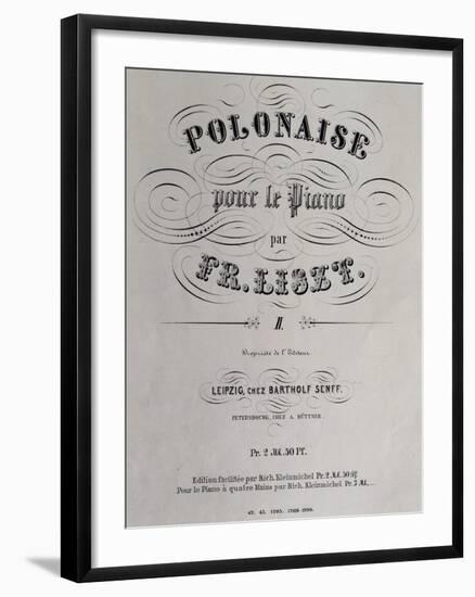 Title Page of Collection of Polish Dances-null-Framed Giclee Print