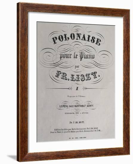 Title Page of Collection of Polish Dances-null-Framed Giclee Print