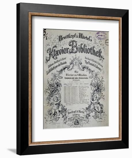 Title Page of Collection of Sonatas for Harpsichord-Franz Liszt-Framed Giclee Print