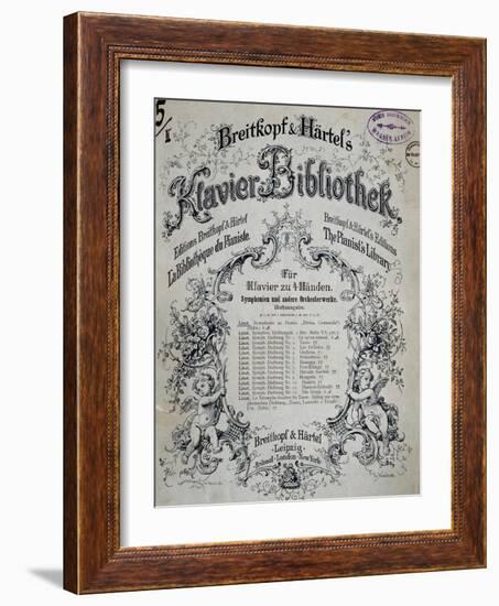 Title Page of Collection of Sonatas for Harpsichord-Franz Liszt-Framed Giclee Print