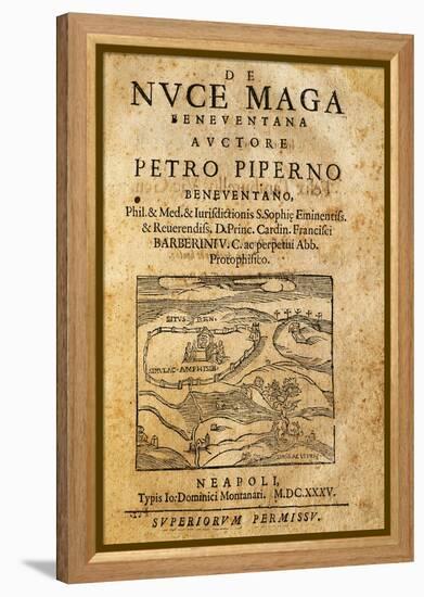 Title Page of De Nuce Maga Beneventana, Naples, 1635-Pietro Scoppetta-Framed Premier Image Canvas