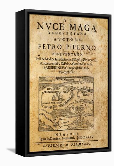 Title Page of De Nuce Maga Beneventana, Naples, 1635-Pietro Scoppetta-Framed Premier Image Canvas