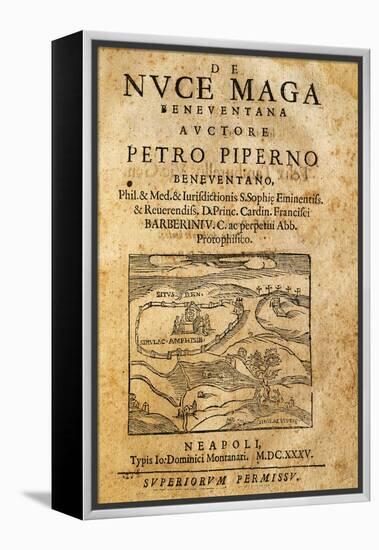 Title Page of De Nuce Maga Beneventana, Naples, 1635-Pietro Scoppetta-Framed Premier Image Canvas