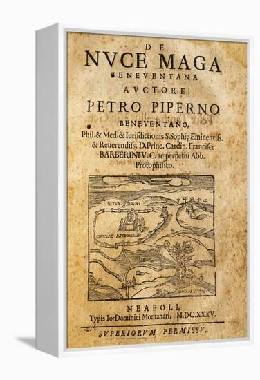 Title Page of De Nuce Maga Beneventana, Naples, 1635-Pietro Scoppetta-Framed Premier Image Canvas