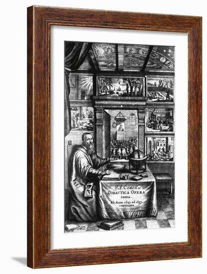 Title Page of Didactica Magna-Jan Amos Komenskj-Framed Giclee Print