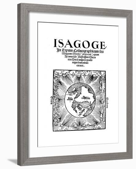 Title Page of Isagoge in Typum Cosmographicum Seu Mappam Mundi by Peter Apian, 1523-null-Framed Giclee Print