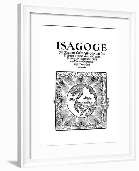 Title Page of Isagoge in Typum Cosmographicum Seu Mappam Mundi by Peter Apian, 1523-null-Framed Giclee Print
