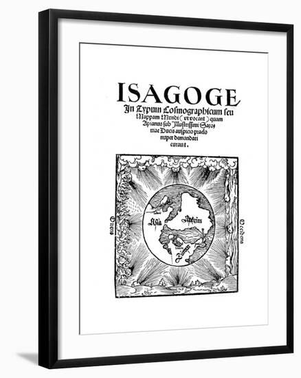 Title Page of Isagoge in Typum Cosmographicum Seu Mappam Mundi by Peter Apian, 1523-null-Framed Giclee Print