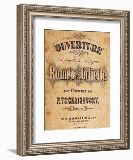 Title Page of Overture for Romeo and Juliet-null-Framed Giclee Print