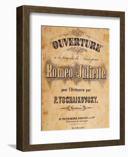 Title Page of Overture for Romeo and Juliet-null-Framed Giclee Print