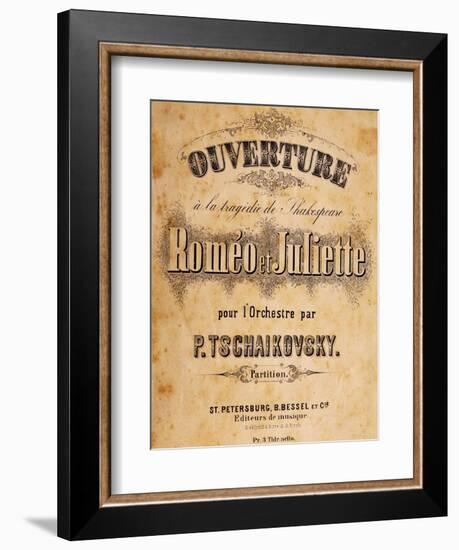 Title Page of Overture for Romeo and Juliet-null-Framed Giclee Print