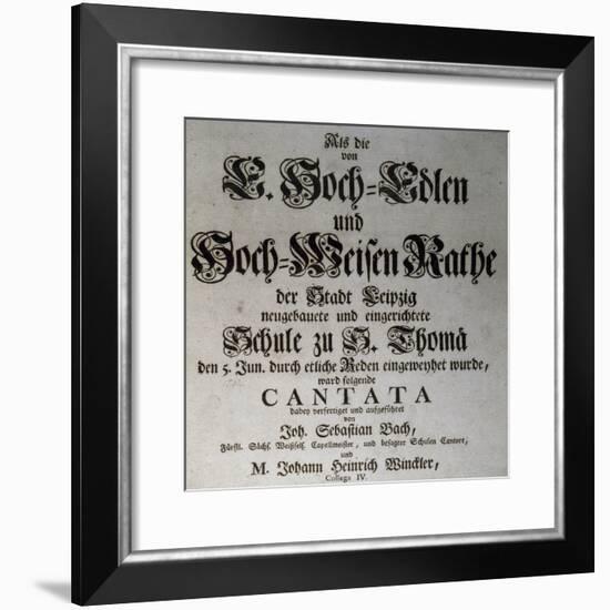 Title Page of Profane Cantata-null-Framed Giclee Print