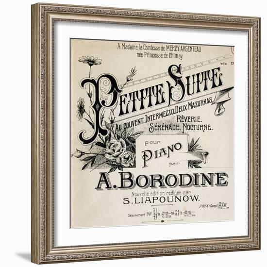 Title Page of Score for Little Suite-Aleksandr Borodin-Framed Giclee Print