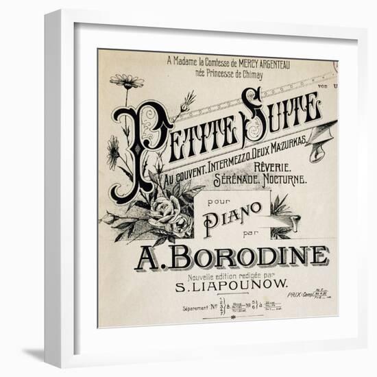 Title Page of Score for Little Suite-Aleksandr Borodin-Framed Giclee Print