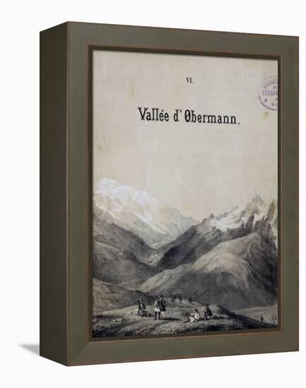 Title Page of Score for Obermann's Valley-Franz Liszt-Framed Premier Image Canvas