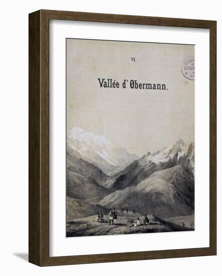 Title Page of Score for Obermann's Valley-Franz Liszt-Framed Giclee Print