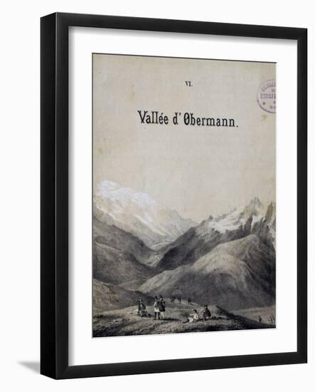 Title Page of Score for Obermann's Valley-Franz Liszt-Framed Giclee Print