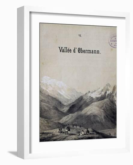 Title Page of Score for Obermann's Valley-Franz Liszt-Framed Giclee Print