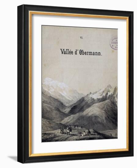 Title Page of Score for Obermann's Valley-Franz Liszt-Framed Giclee Print