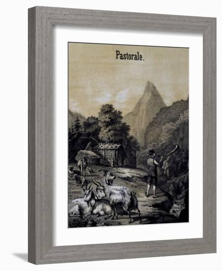 Title Page of Score for Pastoral-Franz Liszt-Framed Giclee Print