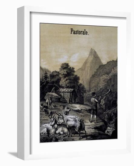 Title Page of Score for Pastoral-Franz Liszt-Framed Giclee Print