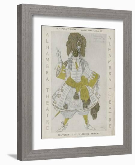 Title Page of Souvenir Program for Ballets Russes-Léon Bakst-Framed Giclee Print