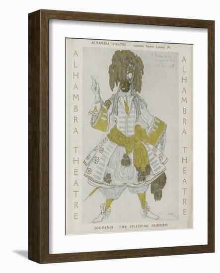 Title Page of Souvenir Program for Ballets Russes-Léon Bakst-Framed Giclee Print