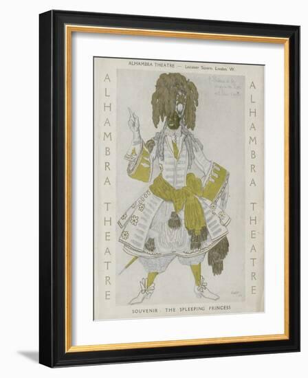 Title Page of Souvenir Program for Ballets Russes-Léon Bakst-Framed Giclee Print