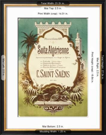 Title Page Of Suite Algerienne Opus 60 Giclee Print Charles Camille Saint Saens Art Com art com
