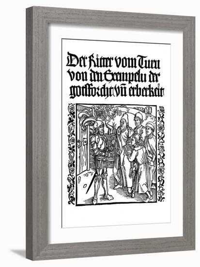 Title Page of the Book of the Knight of the Tower, C1495-Albrecht Durer-Framed Giclee Print