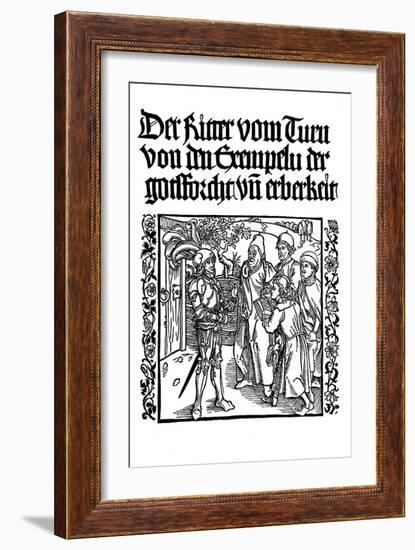 Title Page of the Book of the Knight of the Tower, C1495-Albrecht Durer-Framed Giclee Print