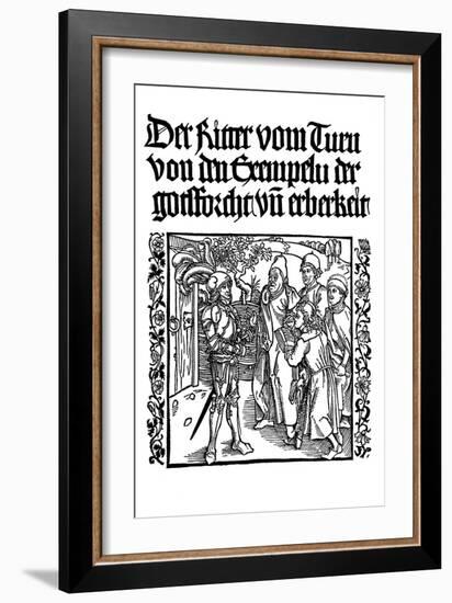 Title Page of the Book of the Knight of the Tower, C1495-Albrecht Durer-Framed Giclee Print