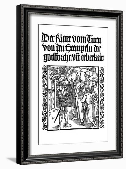 Title Page of the Book of the Knight of the Tower, C1495-Albrecht Durer-Framed Giclee Print