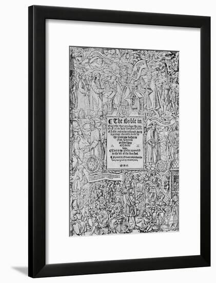 'Title-Page of the Great Bible, 1540, (1903)-Master of Francois de Rohan-Framed Giclee Print