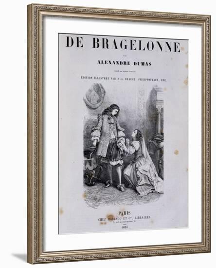 Title Page of Viscount De Bragelonne-null-Framed Giclee Print