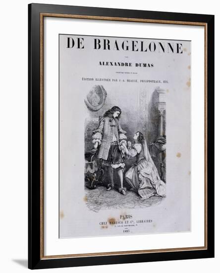 Title Page of Viscount De Bragelonne-null-Framed Giclee Print