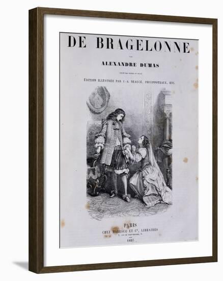 Title Page of Viscount De Bragelonne-null-Framed Giclee Print