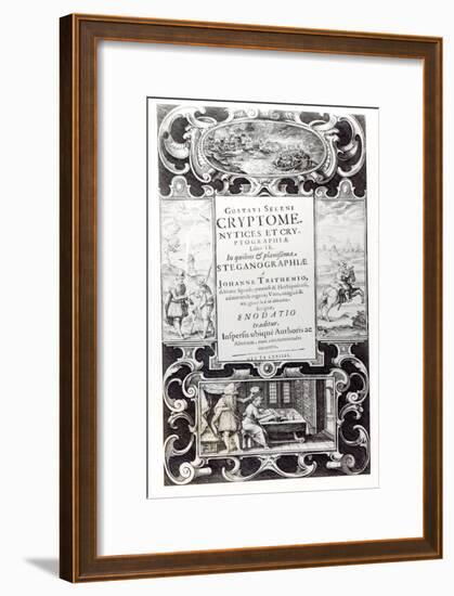 Title Page to Book 9 of Cryptomenysis and Cryptography by Gustavus Selenus-null-Framed Giclee Print