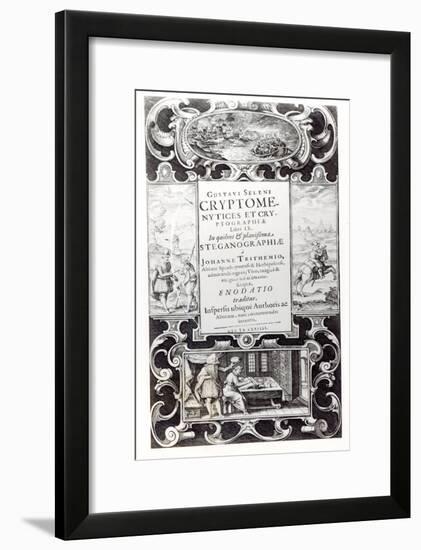 Title Page to Book 9 of Cryptomenysis and Cryptography by Gustavus Selenus-null-Framed Giclee Print