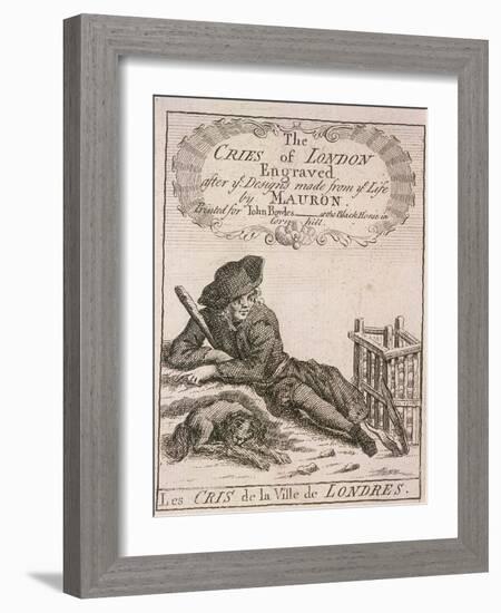 Title Page to Cries of London-Marcellus Laroon-Framed Giclee Print