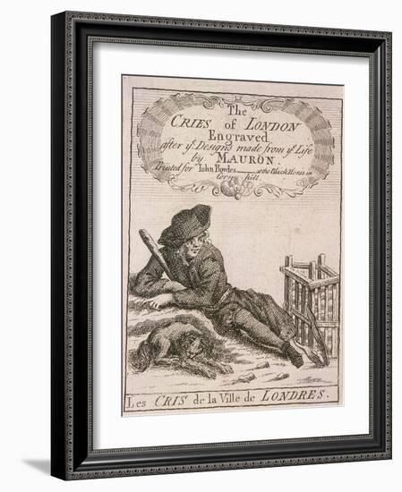 Title Page to Cries of London-Marcellus Laroon-Framed Giclee Print