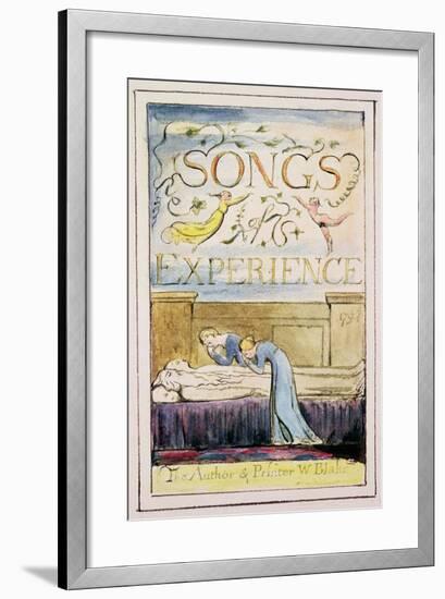 Title Page to Songs of Experience: Plate 30 from Songs of Innocence and of Experience C.1802-08-William Blake-Framed Giclee Print