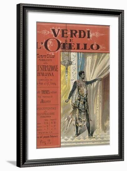 Title Page to "Verdi e l'Otello," Special Edition of Magazine "Illustrazione Italiana"-null-Framed Giclee Print