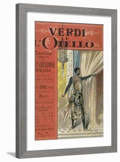 Title Page to "Verdi e l'Otello," Special Edition of Magazine "Illustrazione Italiana"-null-Framed Giclee Print